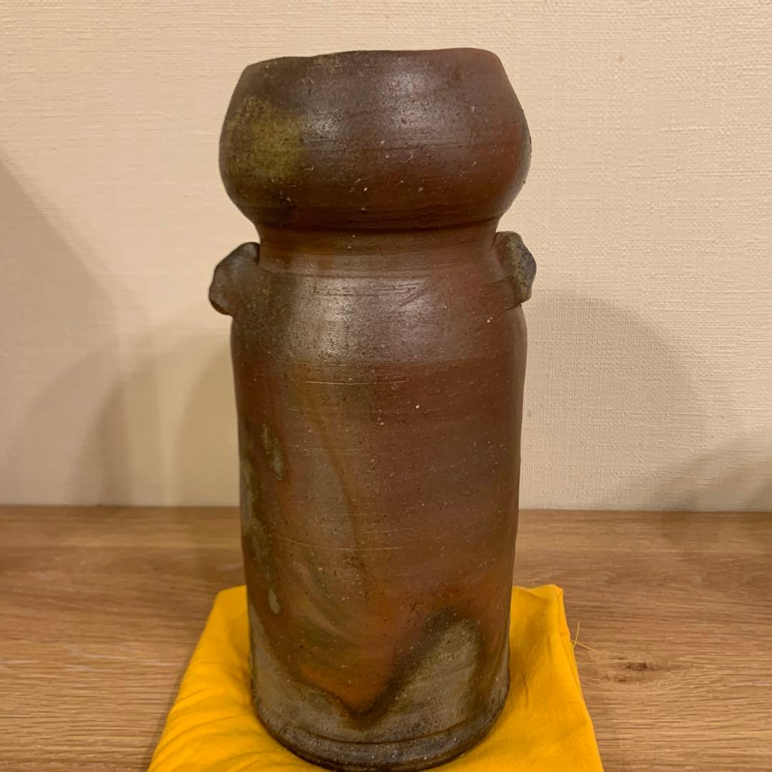 備前焼 人間国宝 藤原雄 花入 共箱 共布 栞 - メルカリ