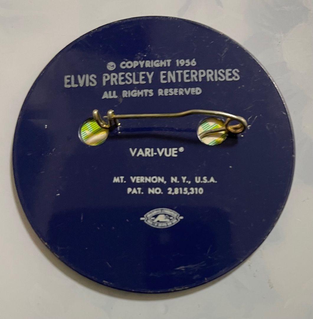 ヴィンテージ ELVIS PRESLEY 1956 レンチキュラー・バッジ