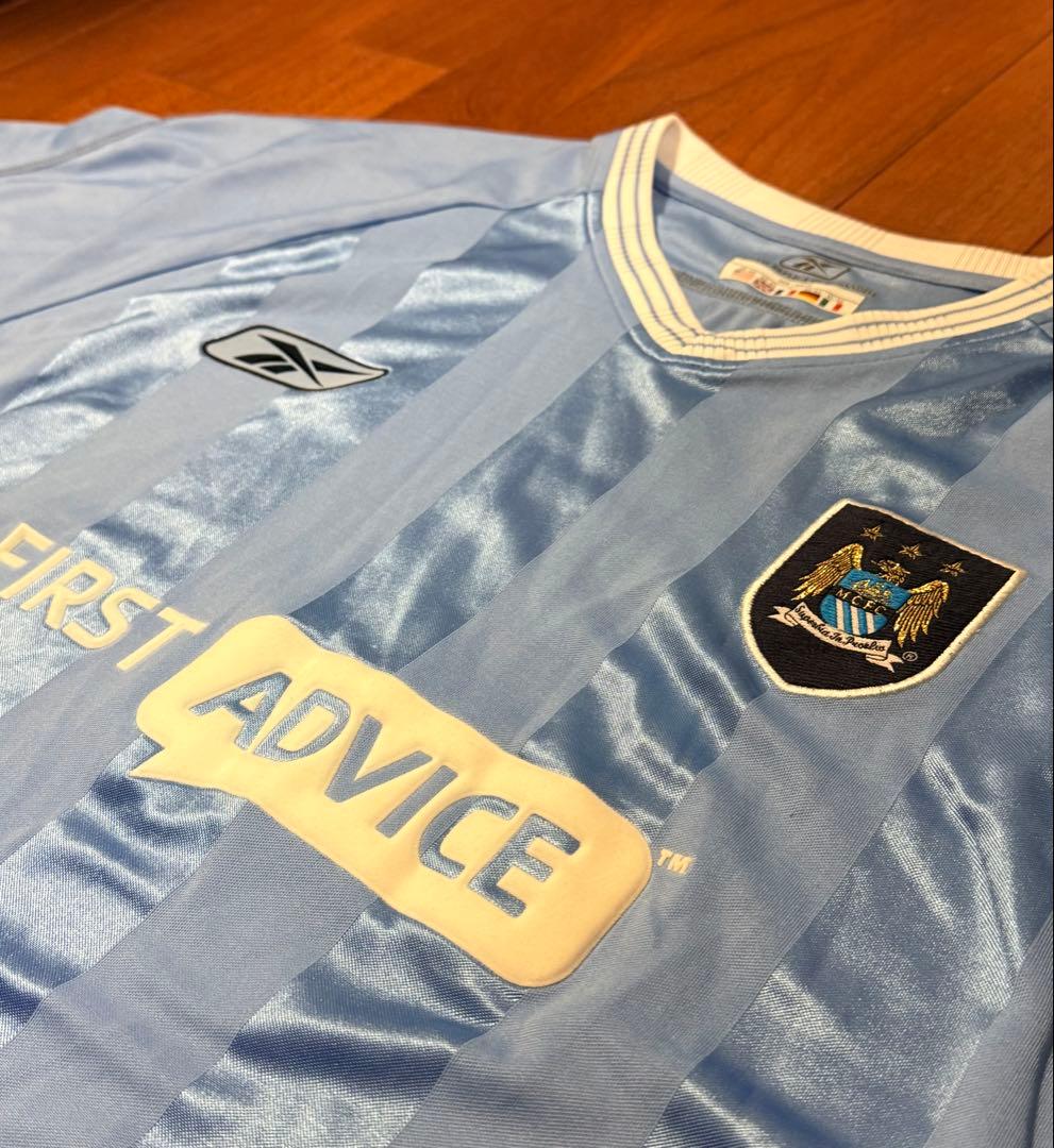 マンチェスターシティ ユニフォーム Reebok 2003-2004 - メルカリ