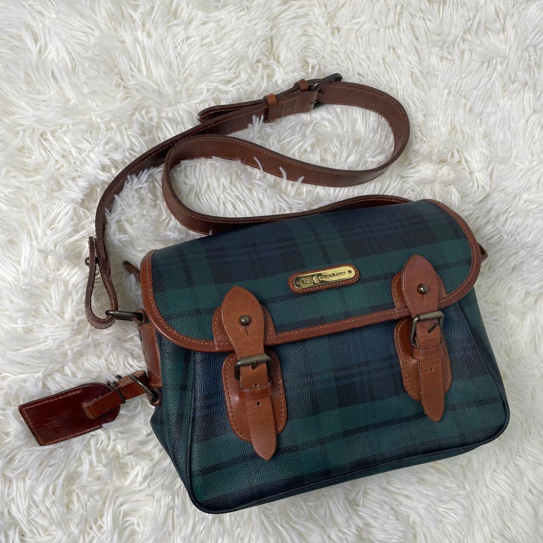 美品 ポロラルフローレン ショルダーバッグ メッセンジャーバッグ