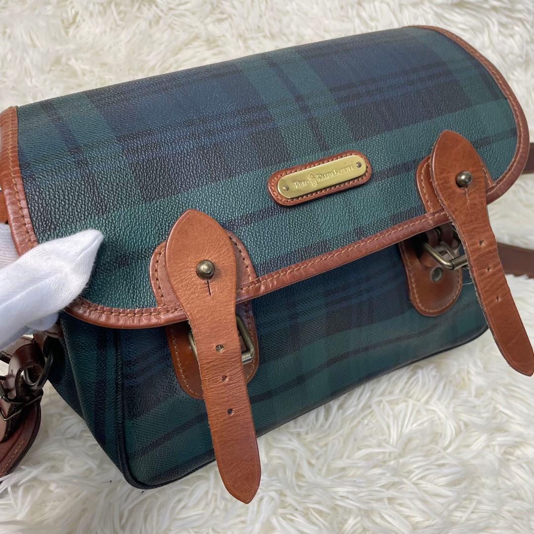 美品 ポロラルフローレン ショルダーバッグ メッセンジャーバッグ