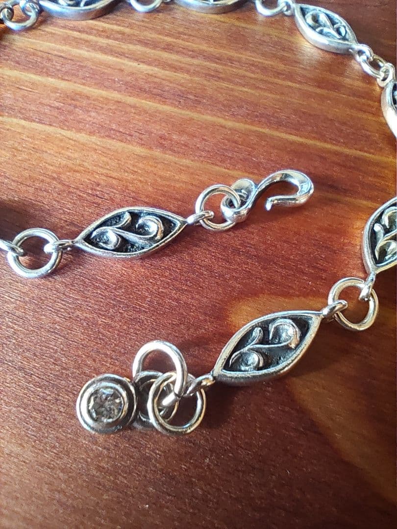 AQUASilver シルバー925 銀 浮き彫り ブレスレット 12.4g