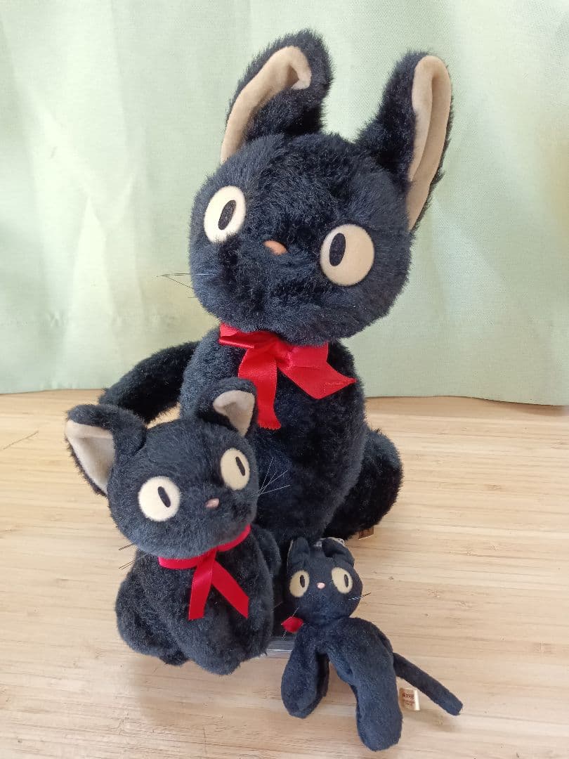 TA025》映画 魔女の宅急便 ジジ ぬいぐるみ 3点セット スタジオジブリ