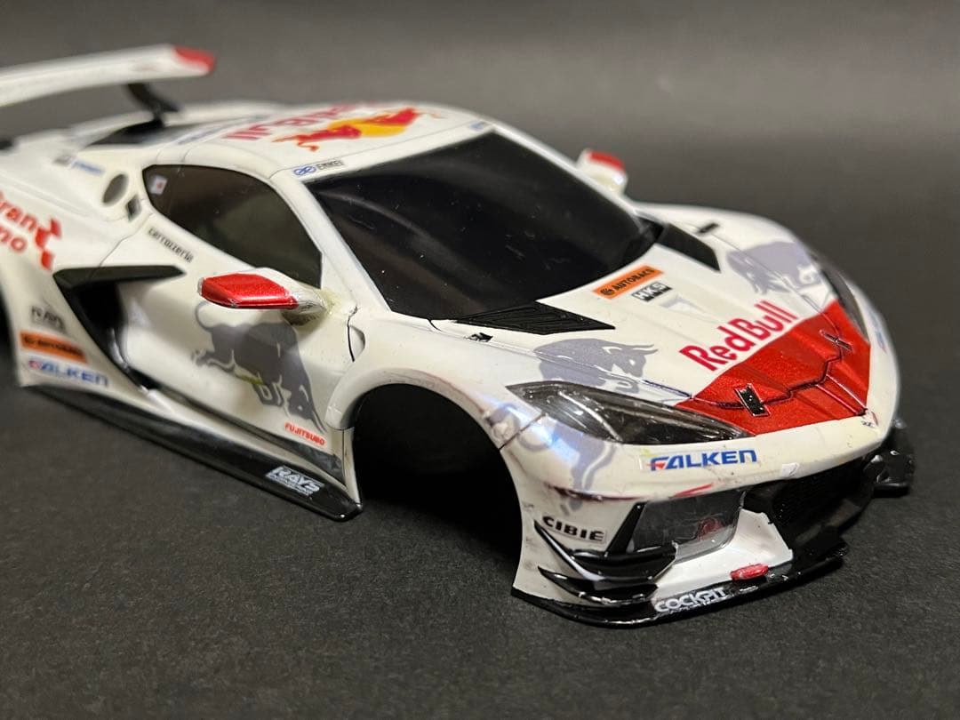 京商 ミニッツ コルベット c8-r ホワイトボディ自作塗装 使用品 2台