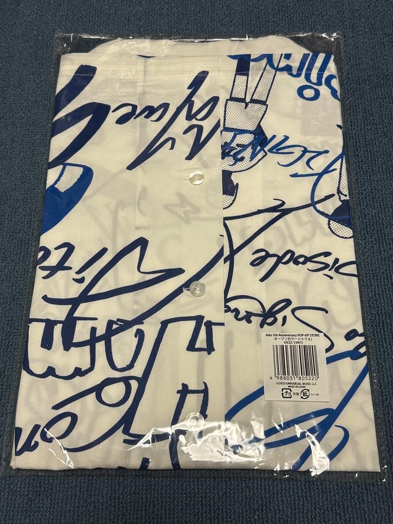 Ｌサイズ オープンカラーシャツ　Ado 5th ポップアップストア　5周年