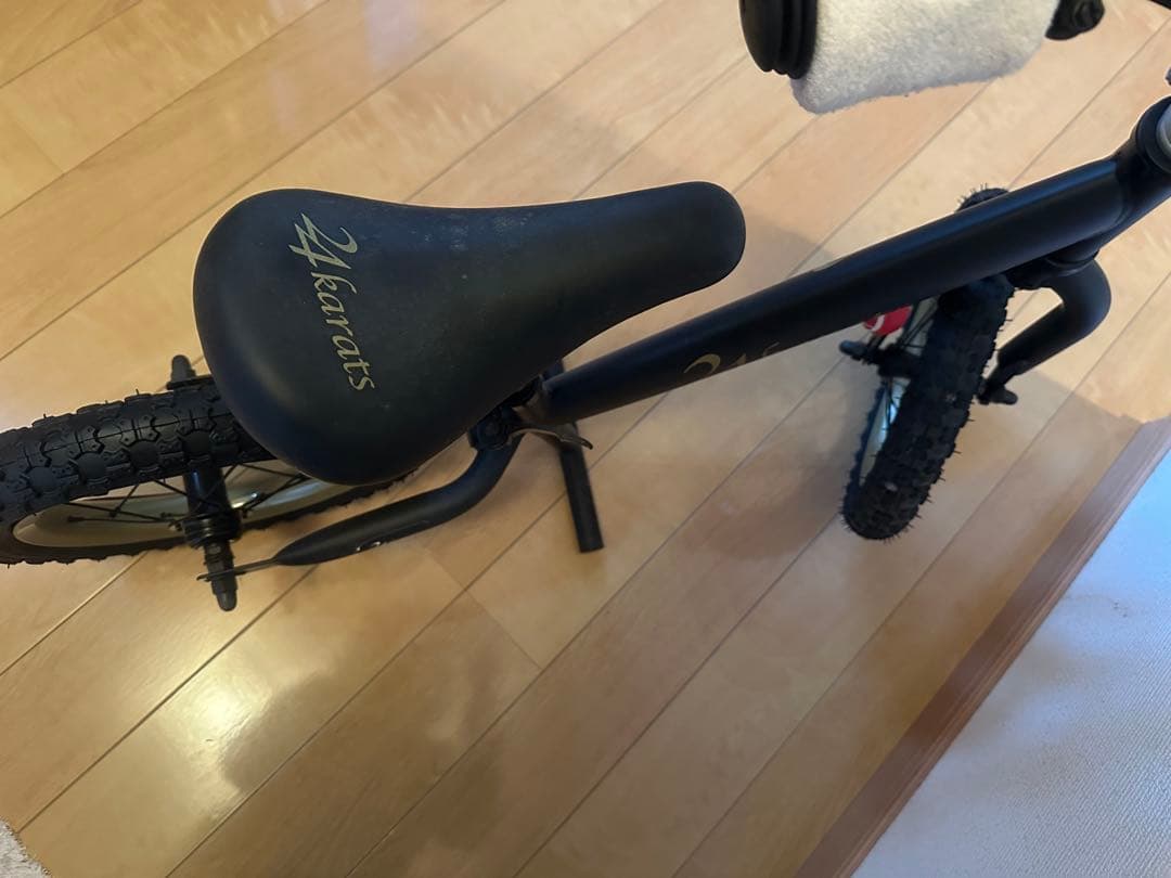 24karats ブラック バランスバイク 12インチ - 自転車本体ファッション