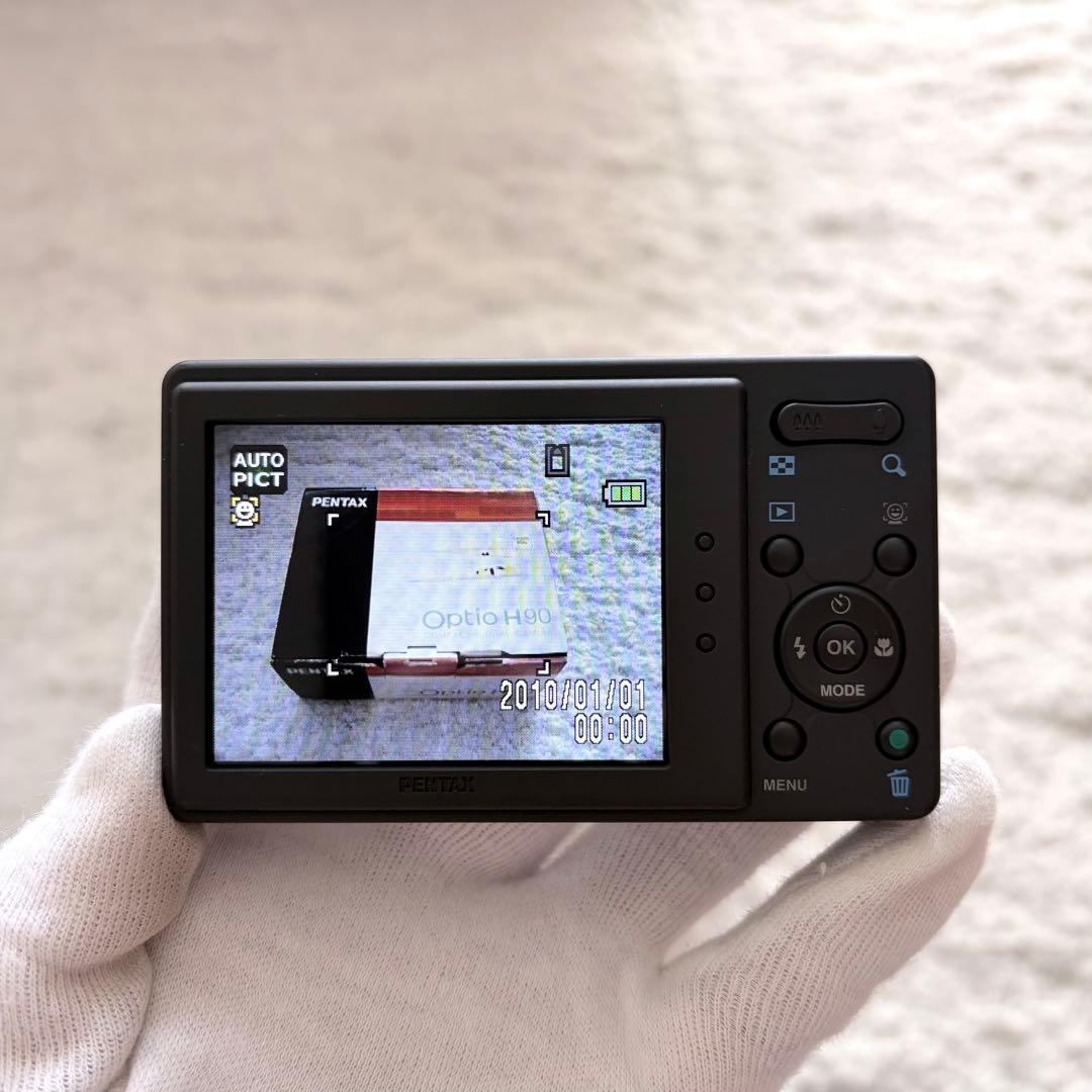 極上品【動作確認済】PENTAX ペンタックス Optio H90 レトロカメラ