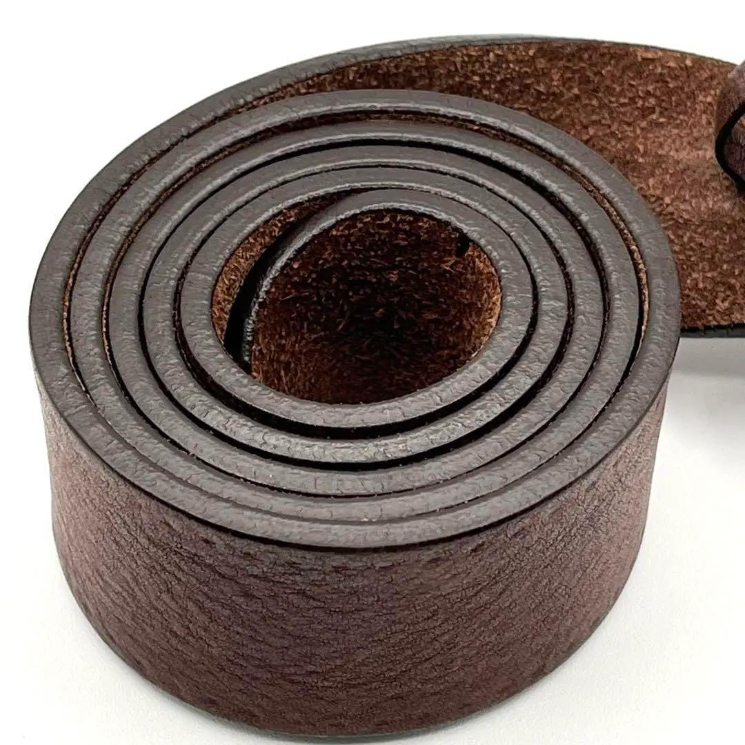 美品✨【グッチGUCCI】ベルト ディアクレスト バックル大きめ ブラウン