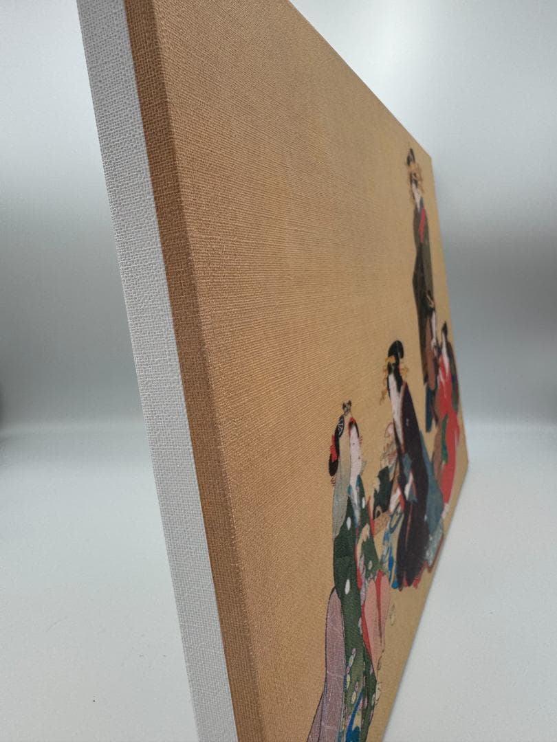 木製パネル アート 蹄斎北馬 (ていさいほくば) 五美人図 - メルカリ