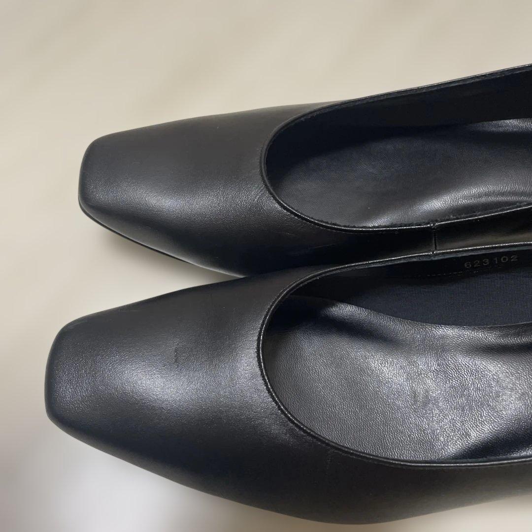 卑弥呼　ブラックパンプス　26.5cm