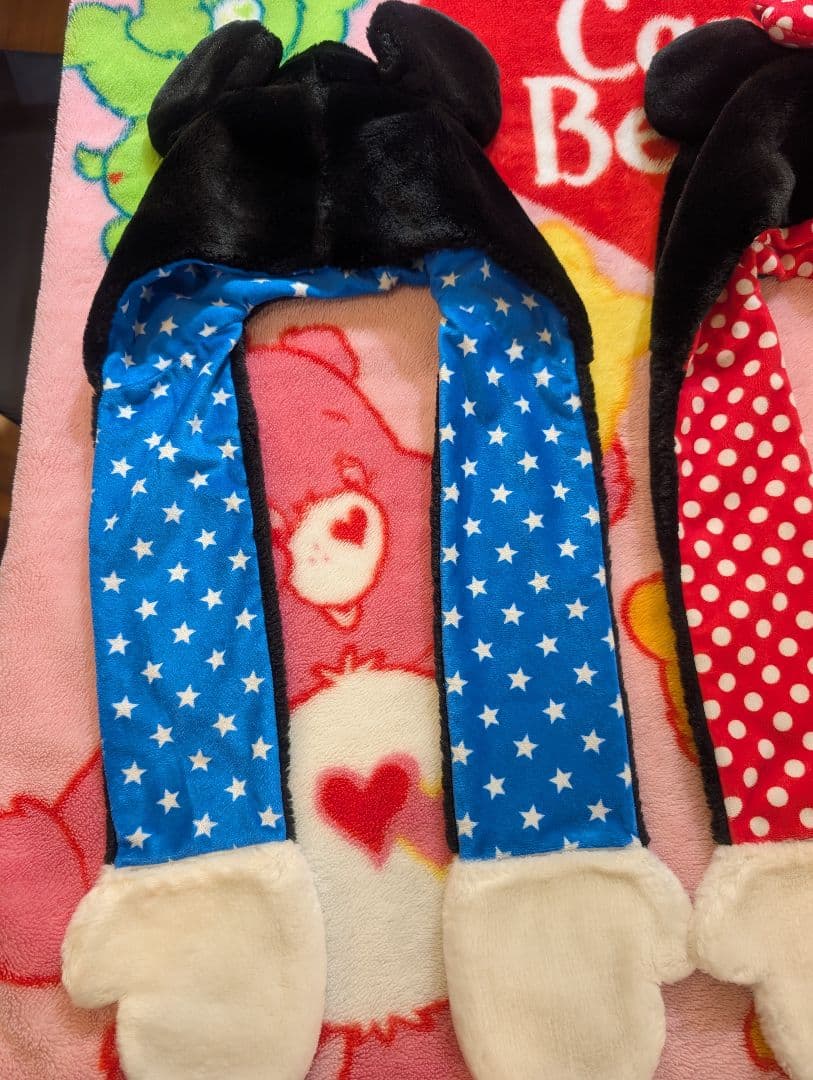 ディズニー ミニー ミッキー マフラーキャップ ファンキャップ キッズ