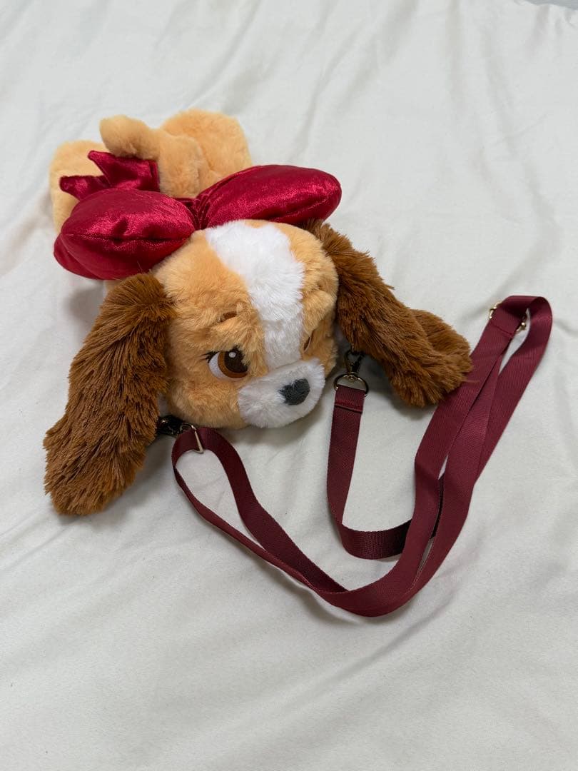 ディズニーストア わんわん物語 レディ ショルダーバッグ ぬいぐるみ