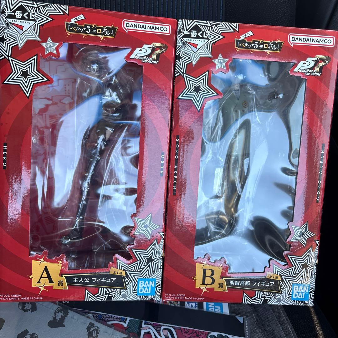 ペルソナ 一番くじ フィギュア B賞 明智吾郎 A賞 雨宮蓮 主人公 セット