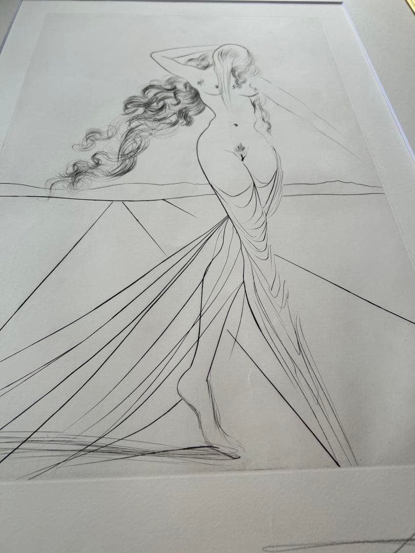 サルバドール・ダリ エッチング 「ヴィーナス」 1974年作品 ダリ直筆