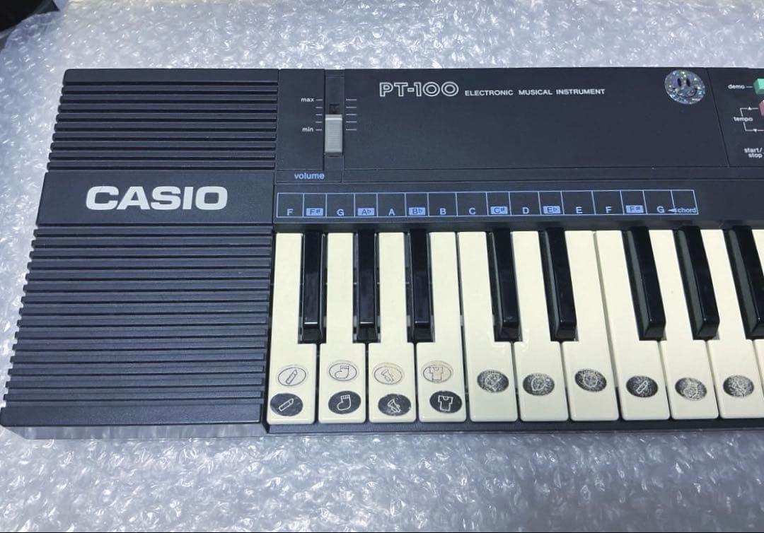 Casio PT-100☆ビンテージミニシンセサイザー☆希少レア☆昭和レトロ