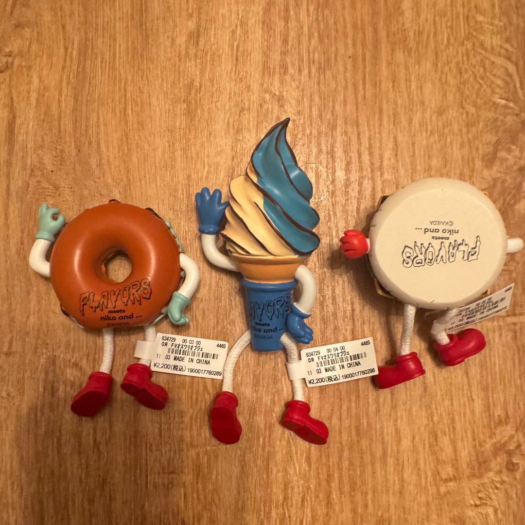 niko and... 【FLAVORS】コラボ お座りオブジェ　3個セット