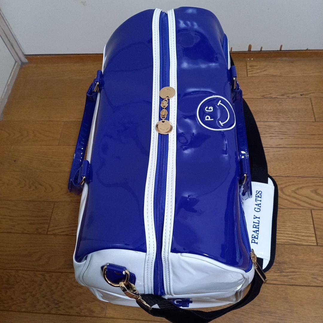 ギ*ス様 【美品】パーリーゲイツ エナメル ロッカーバッグ ブルー