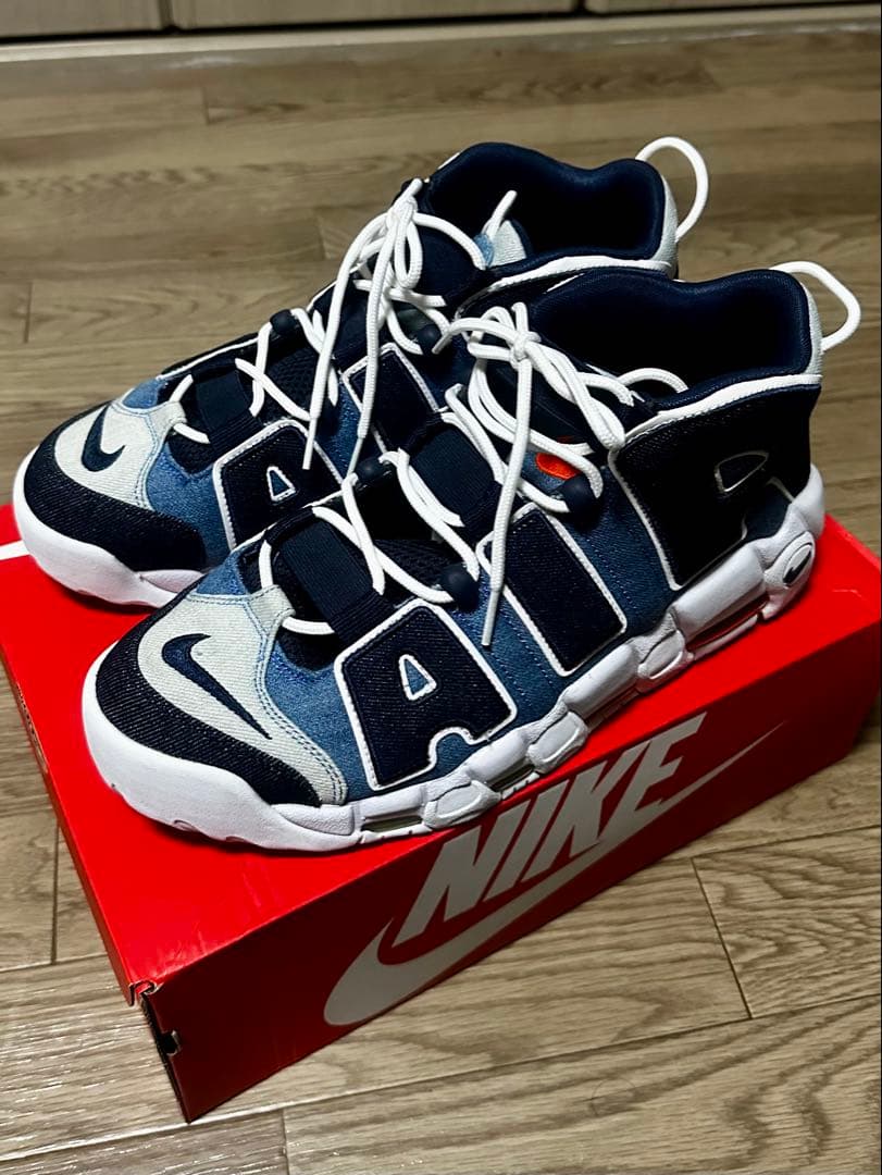 Nike Air More Uptempo ネイビー/ホワイト29.5cm NIKE AIR MORE UPTEMPO 
