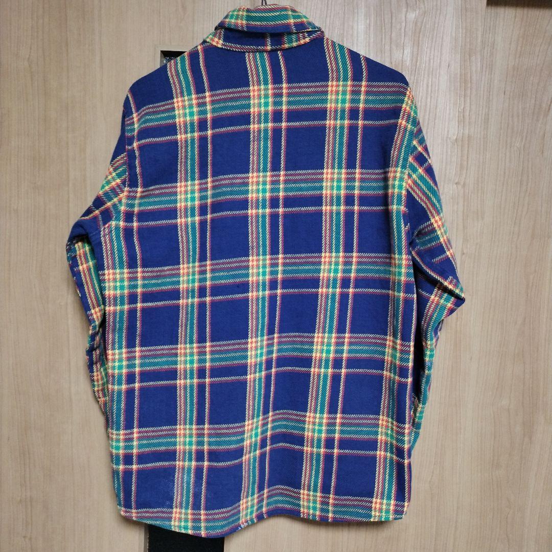 60s FROSTPROOF ビンテージ ヘビーネルシャツ ネイビー - メルカリ