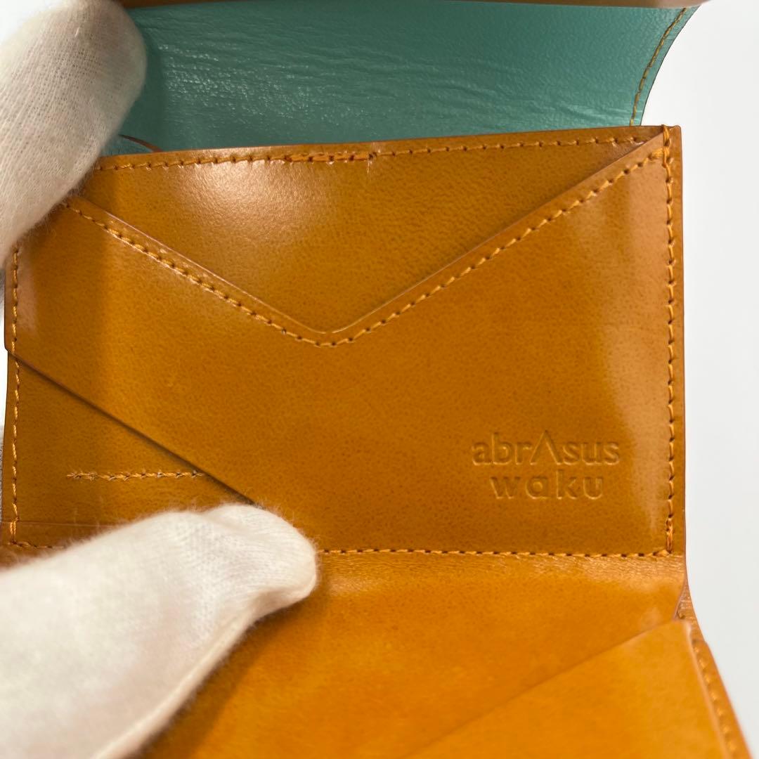 ✨新品未使用品✨現行✨abrAsus waku いっぱい入る小さい財布 イエロー