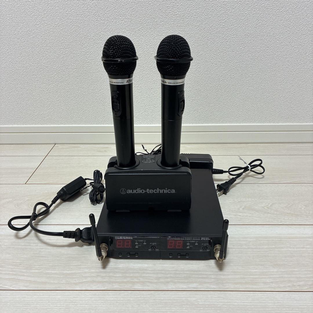Audio-Technica ATW-R75a マイクセット 楽天市場】カラオケ マイク オーディオテクニカ 電波式ワイヤレス