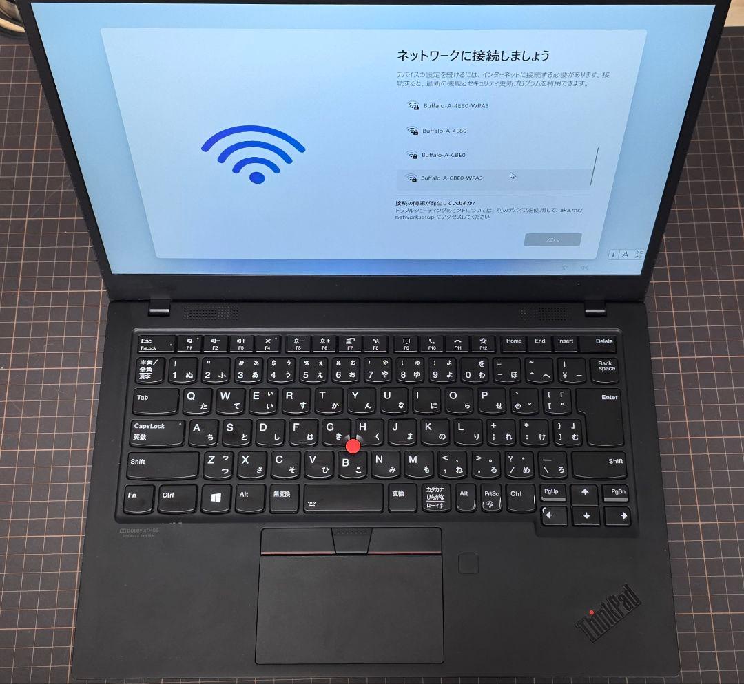 スマホ・タブレット・パソコン Lenovo X1 Carbon Gen8 16gb Core i7 Core i7-10510U+16GBメモリ搭載の「ThinkPad X1 Carbon 8th Gen」が