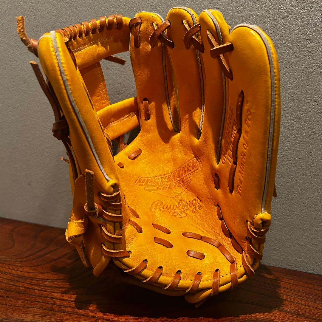 匿名配送】Rawlings ローリングス 本革 ゴールドタン 軟式グローブ