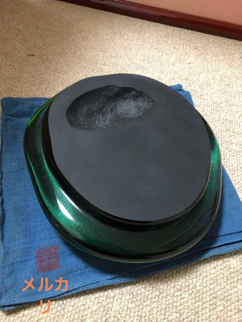 硝硯　益田芳徳氏作　桐箱入