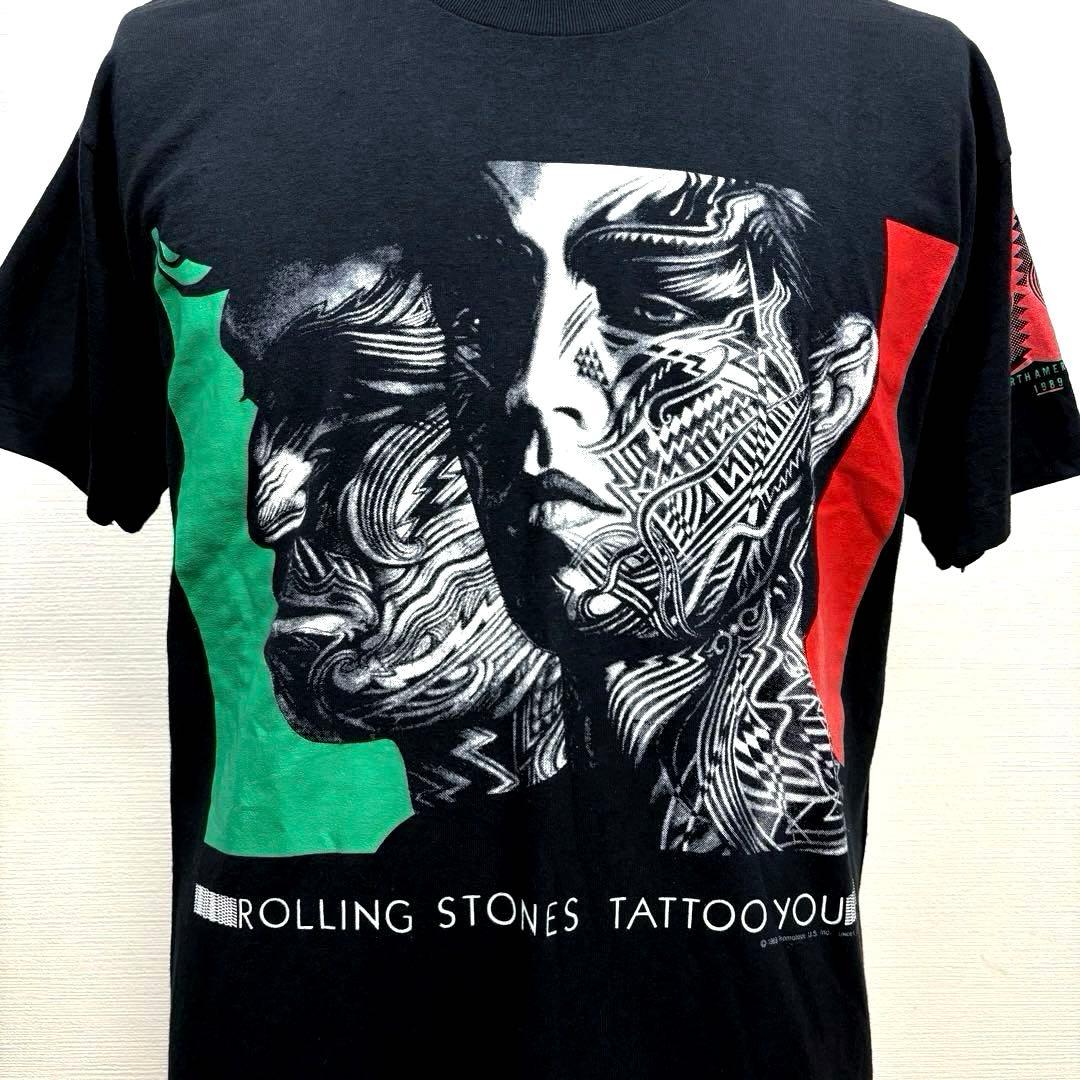 L 極美品 80s ローリングストーンズ タトゥーユー 北米ツアー Tシャツ