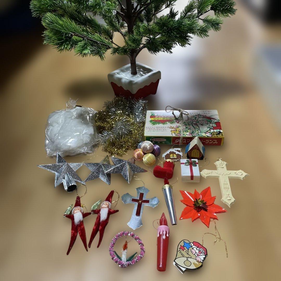 昭和レトロクリスマスツリーセット - メルカリ