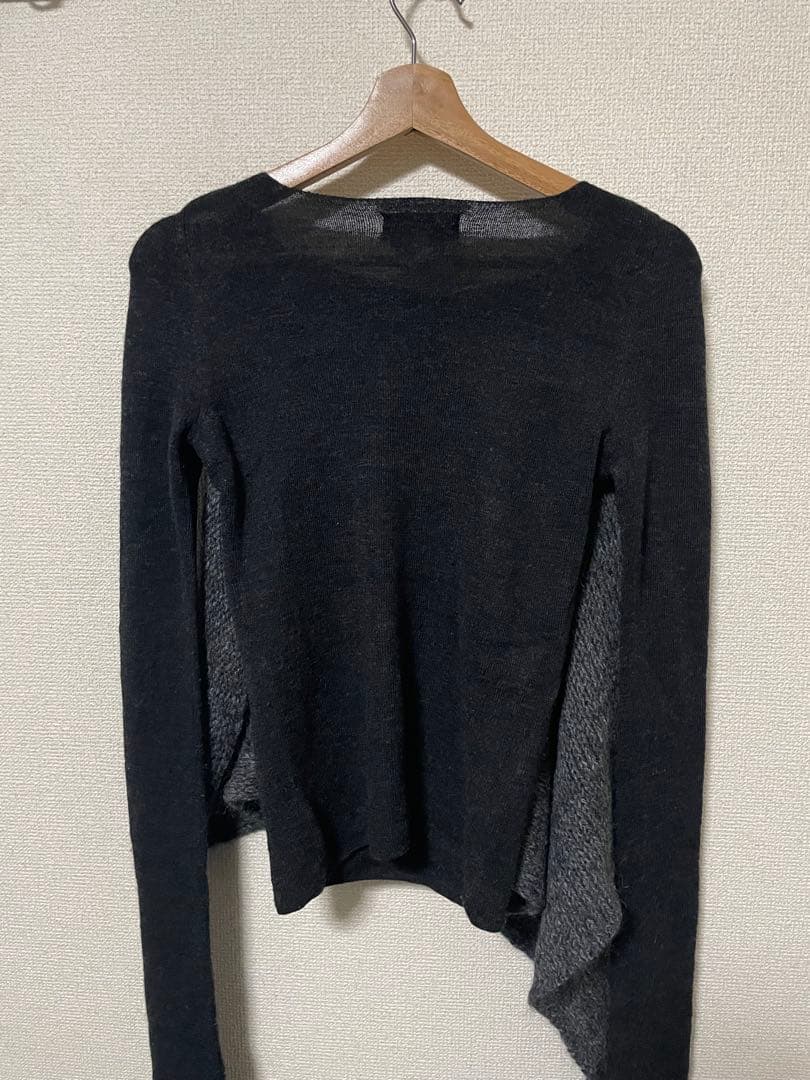 Y's ヨウジヤマモト アシンメトリー ニット セーター マフラー風