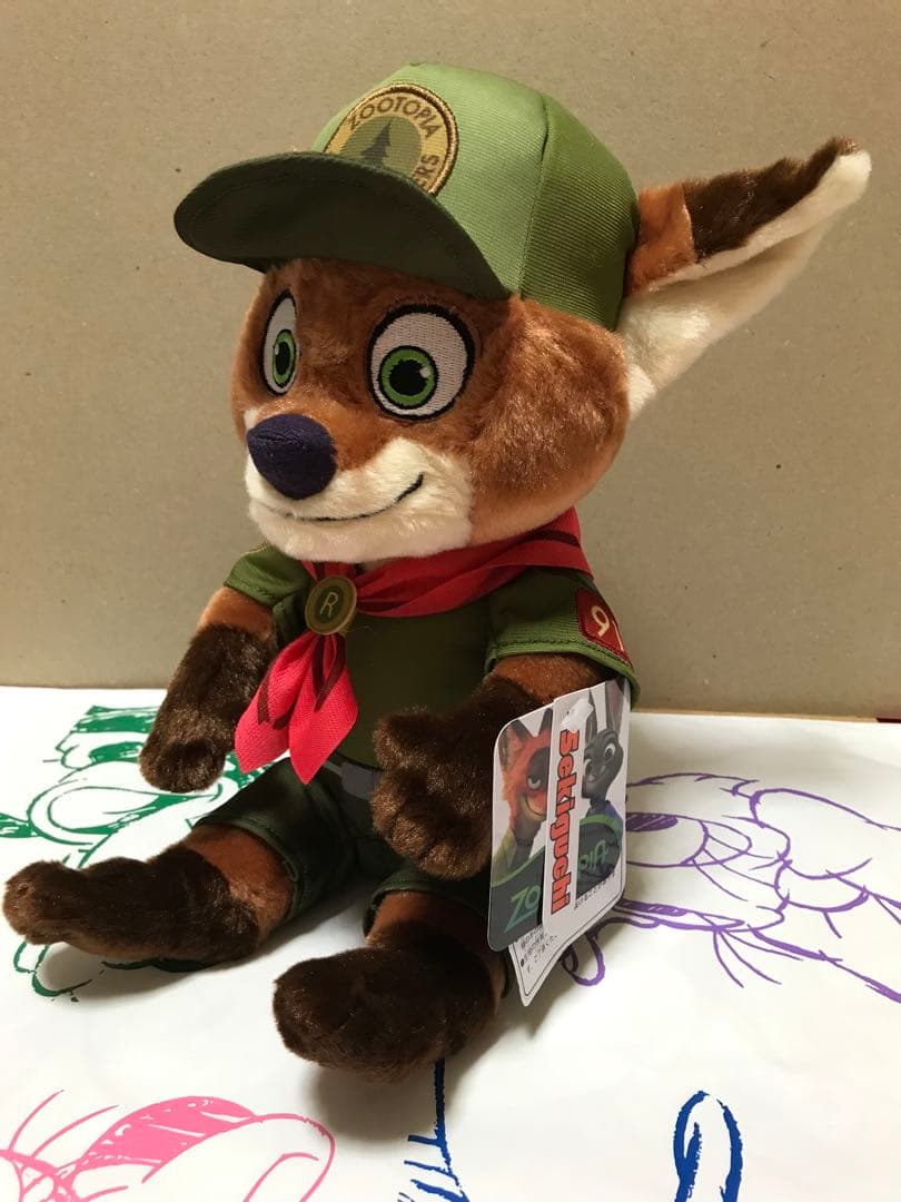 【限定品】ぬいぐるみ　ニック　ジュニアレンジャー　ズートピア