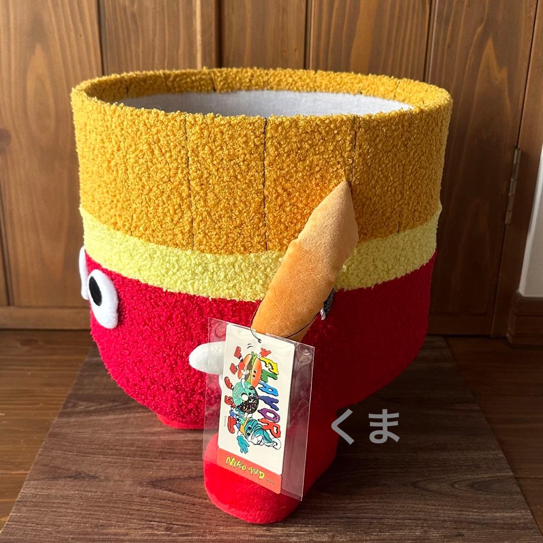 ニコアンド ×FLAVORS コラボ スタンドバスケット レッド ポテト 新品
