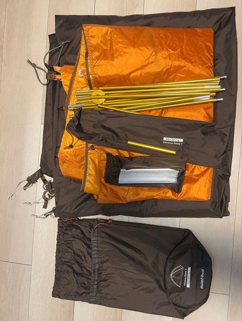 モンベル クロノスドーム1 オレンジ 2026年購入品 - メルカリ