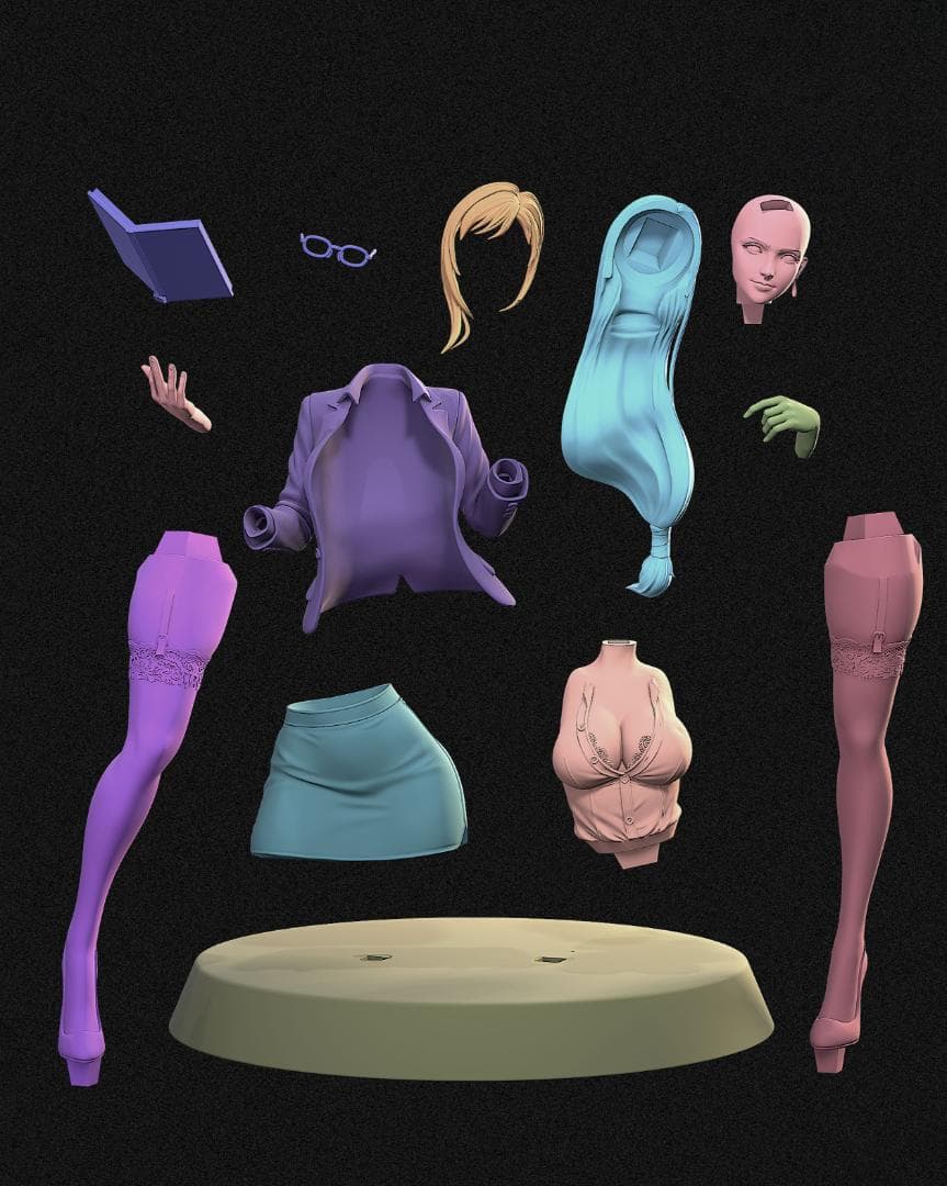 1/10 未塗装未組立 フィギュア ガレージキット TIFA OFFICE