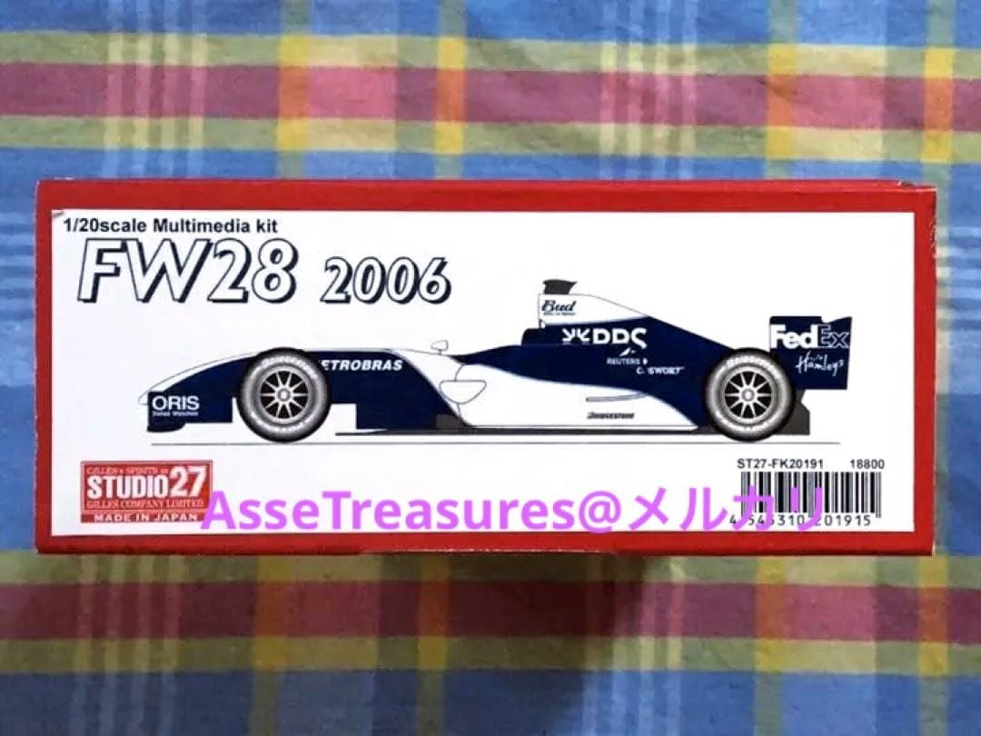 スタジオ27 1/20 ウィリアムズ FW28 w/カルトグラフデカール