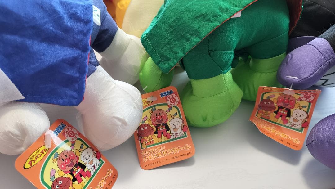 平成レトロ　未使用　アンパンマン　ジャンボタフタドール　ぬいぐるみ　セット