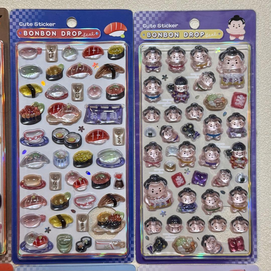 【正規品】ボンボンドロップシール❋和柄❋9枚セット