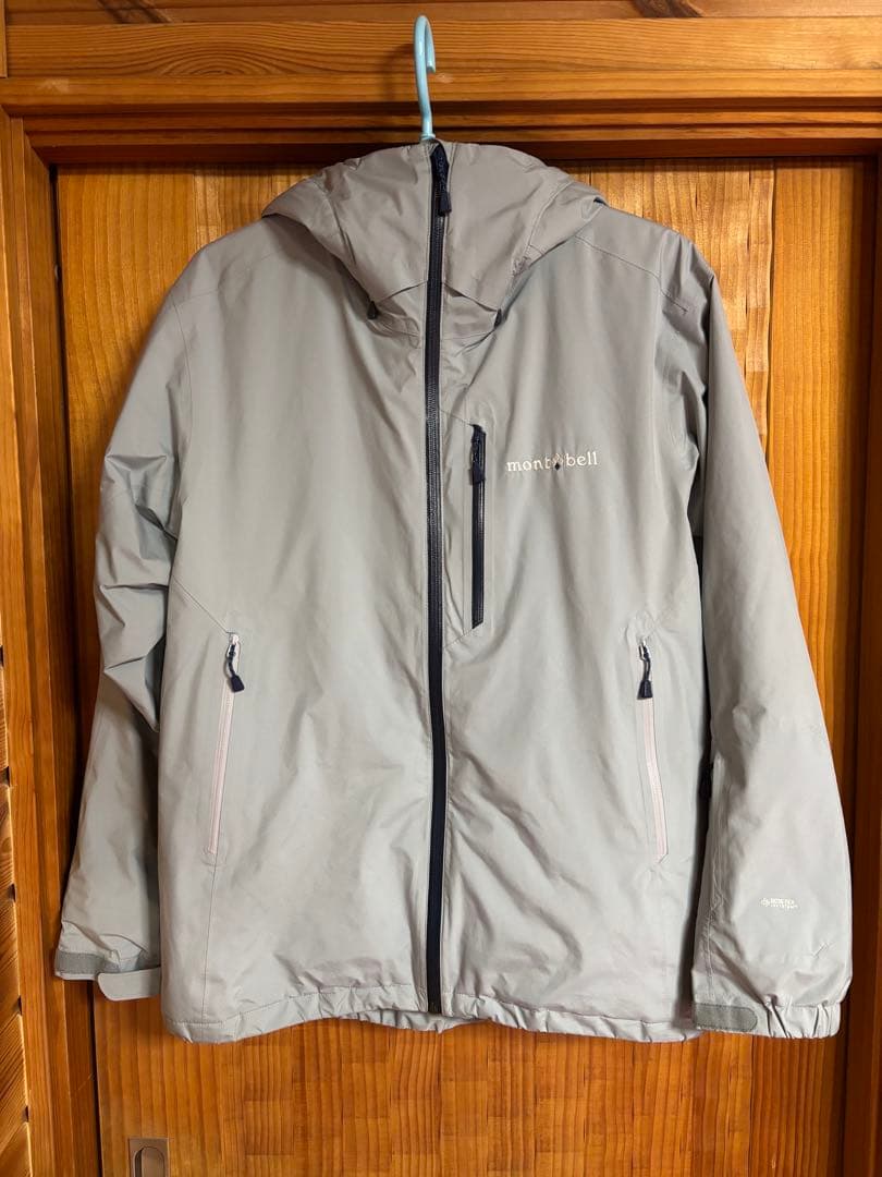 モンベル　パウダーグライドパーカ　サイズL 人気のライトグレー　ゴアテックス US パウダーグライド パーカ Women's｜モンベル