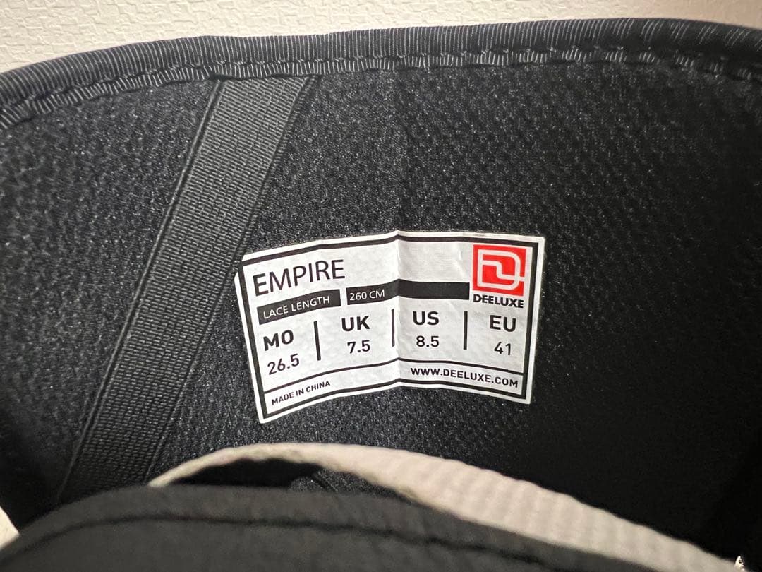 deeluxe ディーラックス EMPIRE 26.5cm スノーボードブーツ