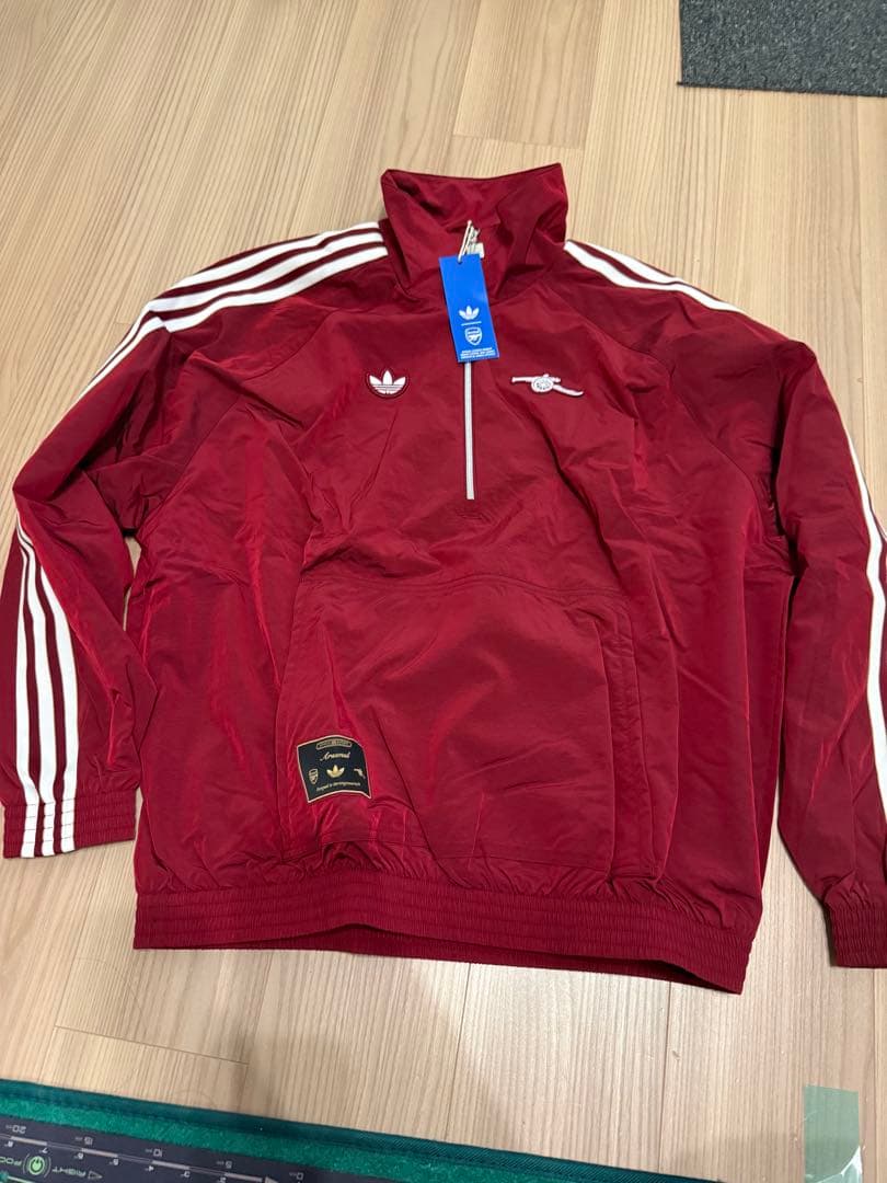 adidas レッド ジップアップジャケット Ｌサイズ 中古・古着通販】adidas (アディダス) A BATHING APE (ア ベイシング