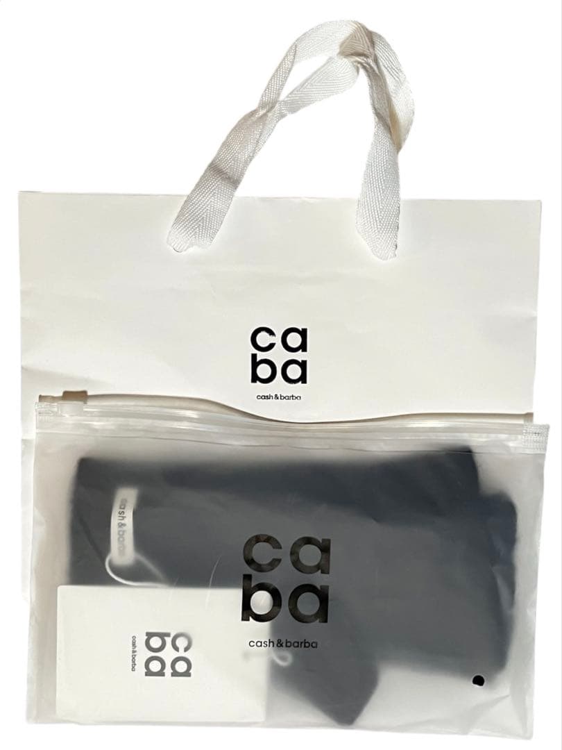 新品キャッシュベイビー黒カシミヤ100％指なしグローブ手袋cash&barba