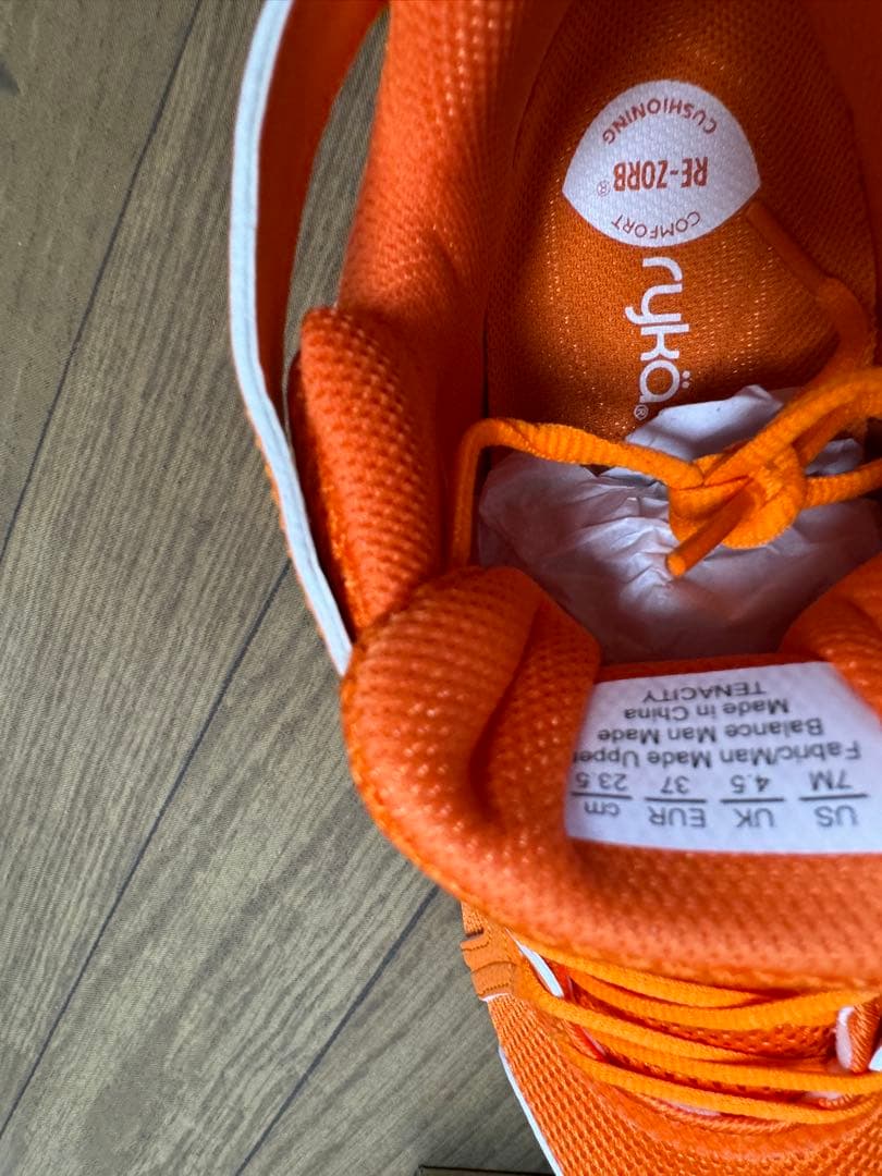 ryka テナシティー 23.5cm US7 オレンジ