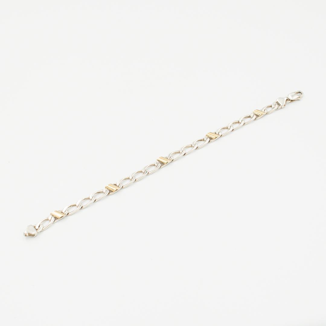 ヴィンテージ ティファニー フィガロチェーン ブレスレット 19.6cm 90s