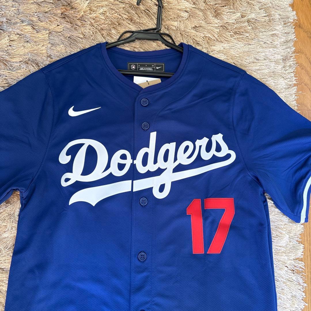 大谷翔平Nike Dodgers ユニフォーム 17番 Sサイズ ナイキ MLB レプリカジャージ（ユースサイズ） 大谷翔平 ドジャース