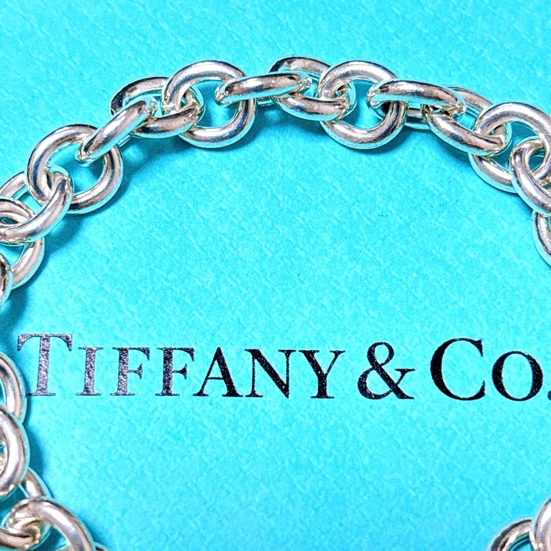 【極美品】18.7cm ティファニー ラウンドリンク ブレスレット SV925