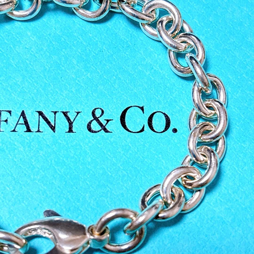 【極美品】18.7cm ティファニー ラウンドリンク ブレスレット SV925