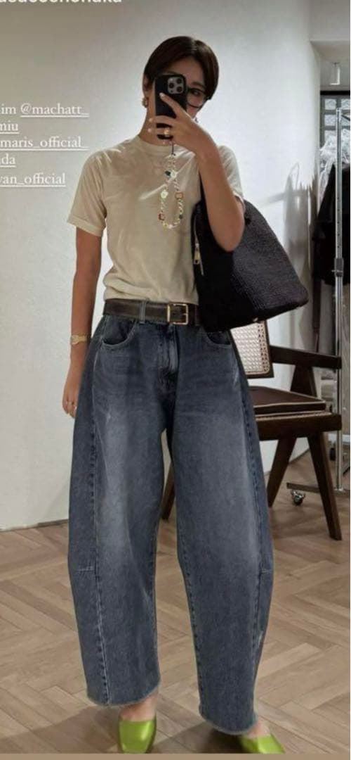 新品未使用 machatt マチャット カーブデニム 36 - メルカリ