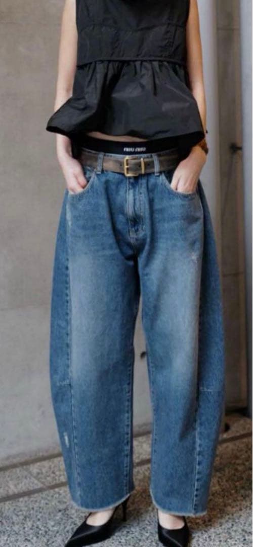 新品未使用 machatt マチャット カーブデニム 36 - メルカリ