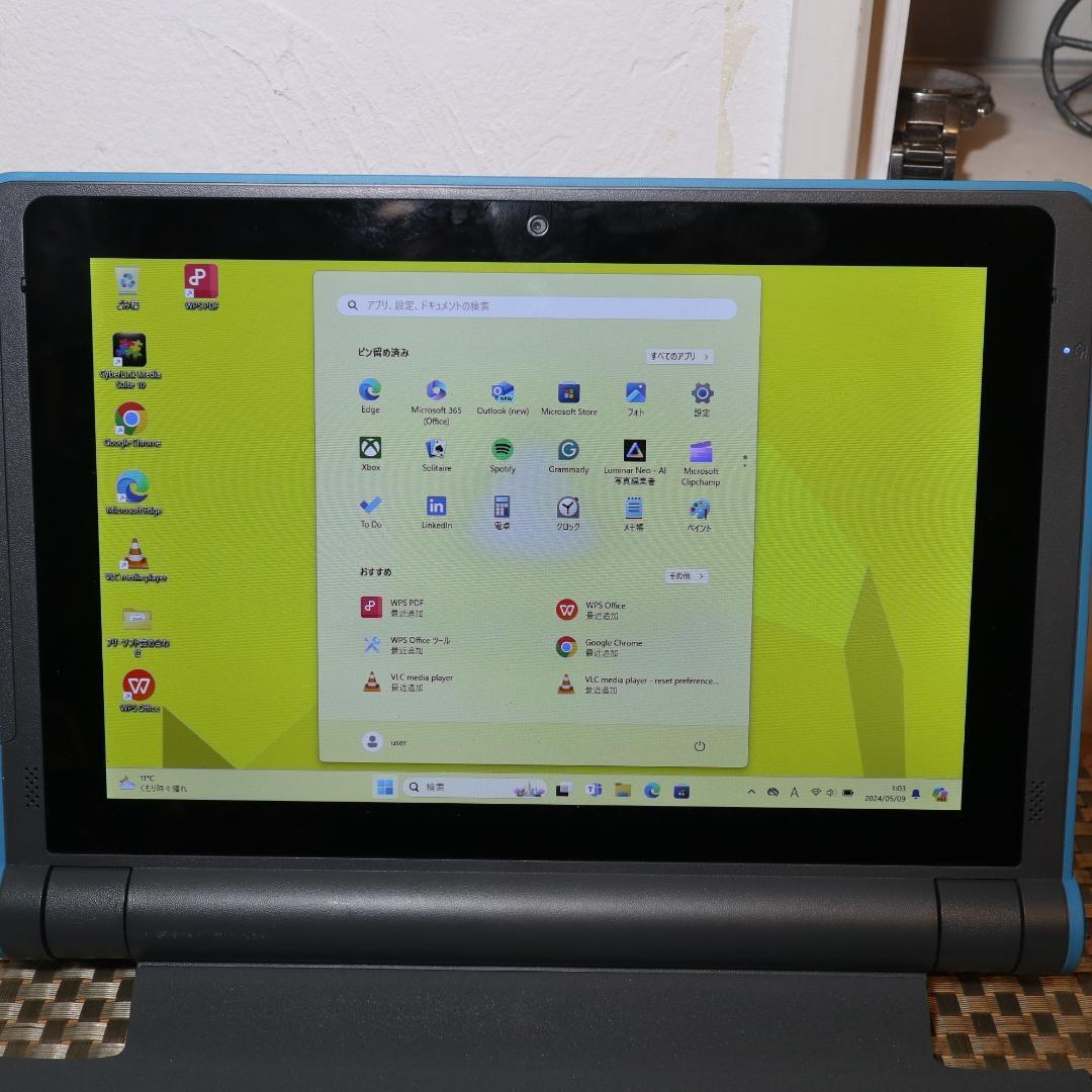 超美品！2in1タブレット/4コア！eMMC/メモリ4G/無線/カメラ/タッチ